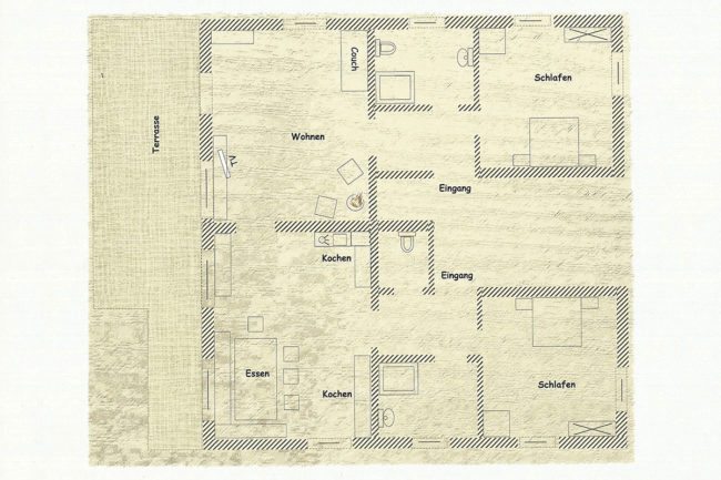 Grundriss - Ferienwohnung Distelfink, Ferienwohnung in Radstadt, Hacklgut