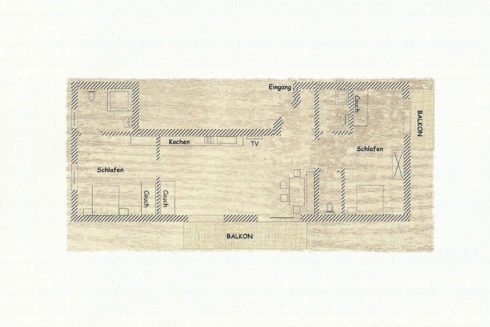 Grundriss - Ferienwohnung Eichelhäher, Ferienwohnung in Radstadt, Hinterfischbach